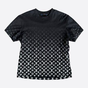 Louis Vuitton Black & White Monogram Gradient T-Shirt